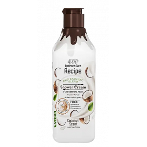 EVA OPTIMUM CARE RECIPE COCONUT SCENT REPLENISHING BLEND — SHOWER CREAM FOR NORMAL SKIN 370 ML